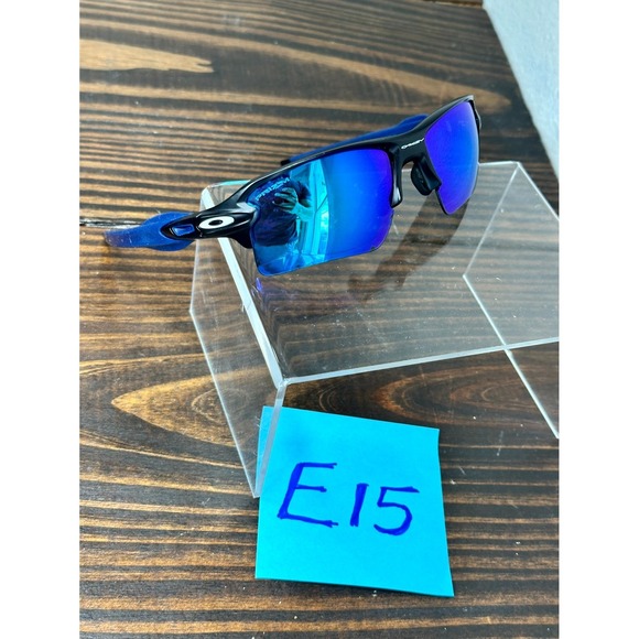 Oakley Los Angeles Rams Flak 2.0 XL OO9188-D459 Polished Black Sunglasses Wrap - Picture 1 of 7
